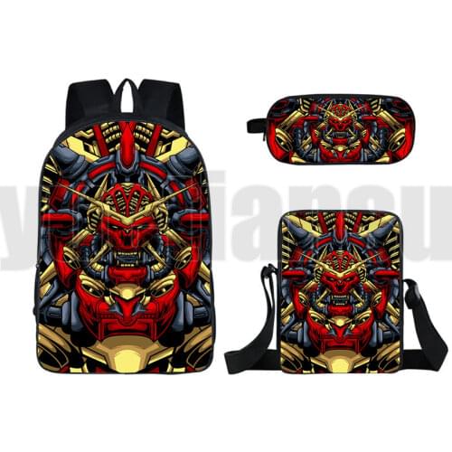 3D Wolf Dragon Backpack Men Monster Skull Rucksacks Abstraction Animals Tiger Lion Viking Schoolbag Women High Quality Travelbag