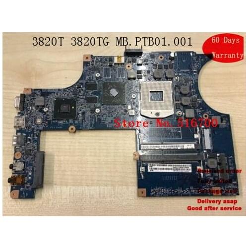 System Motherboard For Acer Aspire 3820T 3820TG Motherboard 48.4HL01.031 MB.PTB01.001 *WORKING