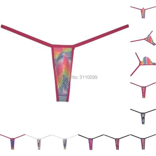 Mens Exquisite Narrow Front G-String Tangas Frivolous breathable Underwear Stretchy String Bikini