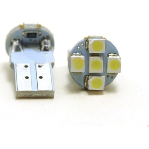 T10 1210 5LED Car Signal Lights 5 SMD Clearance Lamp Super Bright Car Bulbs ( Package of 10 )