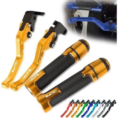 Brake Handle Clutch Levers Thruster Grip Handle Bar Cap End Plugs For SUZUKI TU250X 2009 2010 2011 2012 2013 2014 2015 2016 2017