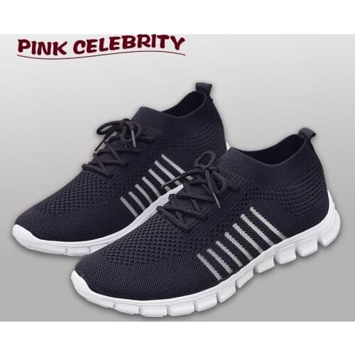 Womens Socks Sneakers Flying Weaving Flat Casual Light Mesh Breathable Student Running Shoes женская обувь