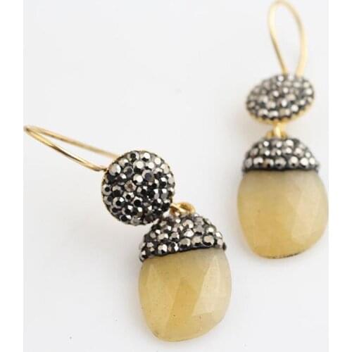 Women Tiger Eye Handmade Silver Gold Plated Special Design Earrings, Silver Earrings, Handmade Gemstone Earrings