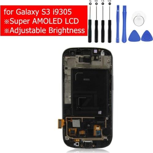 For Samsung galaxy S3 i9305 LCD Display With Frame Touch Screen Digitizer LCD Display for Galaxy S3 i9305 Repair Spare Parts