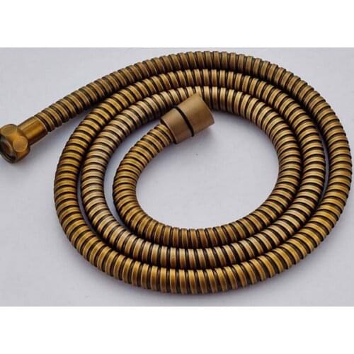 1.5m Vintage Retro Antique Brass Flexible Bathroom Hand Held Shower Hose / Bathroom Accessory (Standard 1/2") mba024