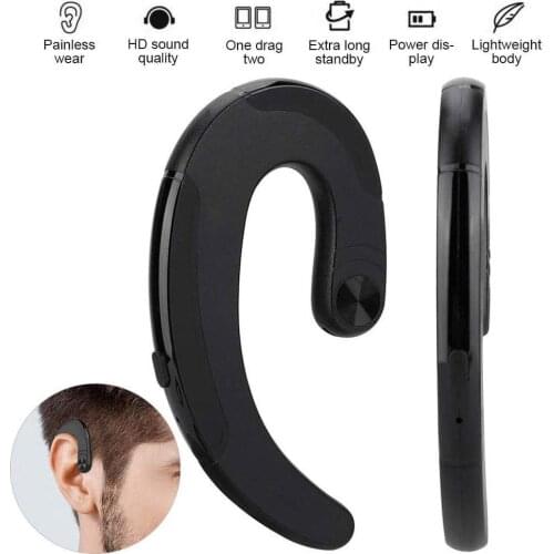 1pc Latest Portable Earphone Sports Wireless CSR Bluetooth 4.2 Ear Headphones Bluetooth Cordless Earphones Mic With Headset Z8D8