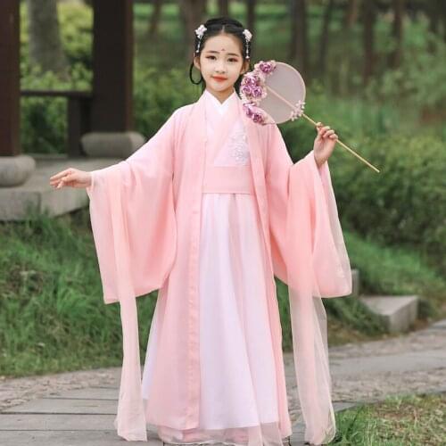 2021 Newest Children Traditional Style Childrens Kimono Long Sleeve Kids Baby Girls Outfits Clothes Printed Costumes