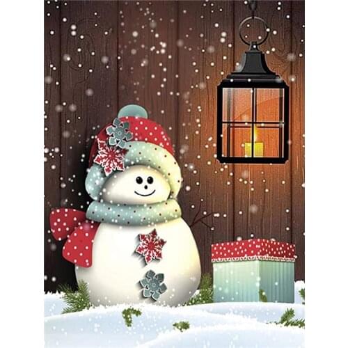 5D DIY Diamond Painting Christmas Gift for Child Full Drill Mosaic Diamond Embroidery Snowman Cross Stitch Art Home Decoration