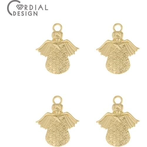 Cordial Design 100Pcs 17*20MM Jewelry Accessories/DIY Making/Hand Made/Angel Shape/Earrings Pendants/Jewelry Findings Components