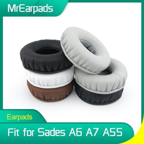 MrEarpads Earpads For Sades A6 A7 A55 Headphone Headband Replacement Ear Pads Earcushions