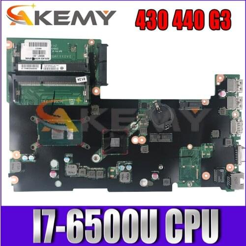 For HP Probook 430 440 G3 830940-601 DA0X61MB6G0 SR2EZ I7-6500U DDR3L Notebook motherboard Mainboard full test 100% work