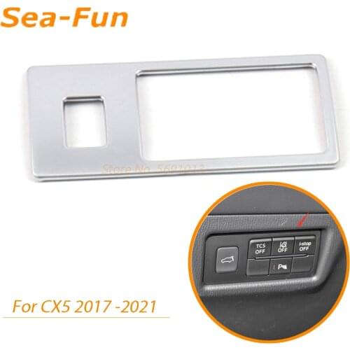 For Mazda CX5 KF 2017 2018 2019 2020 2021 Interior Dashboard Switch Panel Trim Cover Decoration Sticker Frame Car Accessories