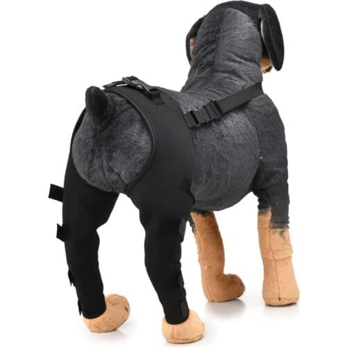 Dog Knee Brace Adjustable Pet Knee Pads For Hind Legs Wrap Injury Recover Legs Dog Protector Prevent Dog Licking 2Pcs/lot