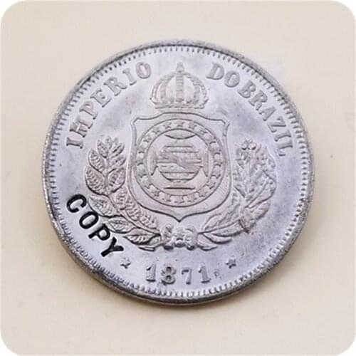 1871 Brazil 50 Reis COPY COIN