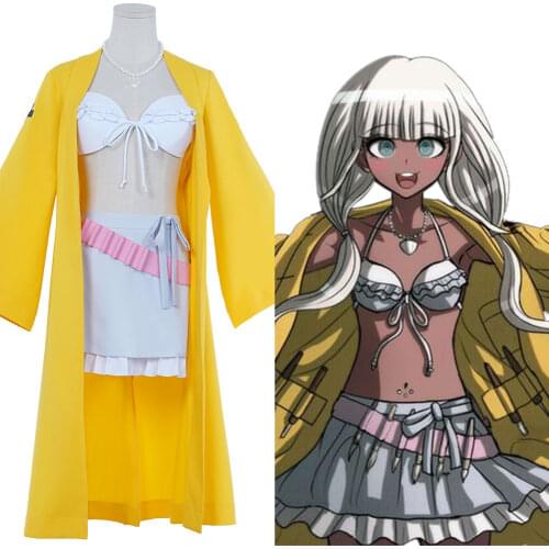 Danganronpa V3: Killing Harmony-Yonaga Angie Cosplay Costume Coat Belt Outfits Halloween Carnival Suits