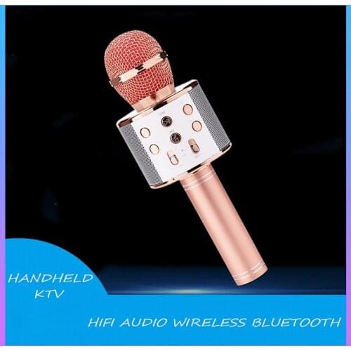Mobile Phone K Song Microphone Speaker Integrated K Song Bluetooth Wireless Capacitor Portable Mobile Ktv Party