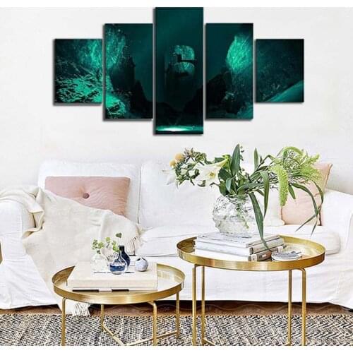 No Framed 5 Panel Thrones TV Show Modular Wall Art Canvas HD Posters Pictures HD Paintings Home Decor Living Room Decoration