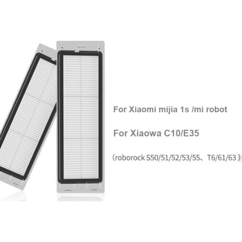 1Pcs Hepa Filter Washable Filters for Xiaomi mi robot Mijia 1s Roborock S5 S6 Max S50 S55 S51 T6 Robot Vacuum Cleaner Parts