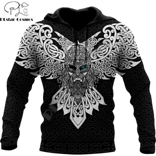 Odin Viking God And Raven 3D Printed Mens autumn Hoodie Harajuku Unisex Casual Pullover Streetwear Jacket Tracksuits DK154