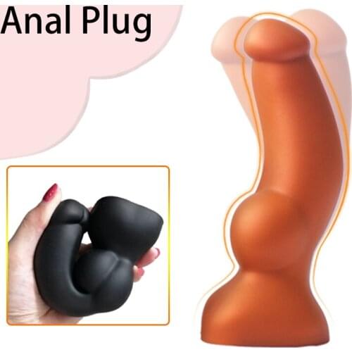 Soft Butt Plug Anal Dildos Sex Shop Toys for Adults 18 Anal Dilator with Super Suction Big Buttplug Women Vagina Masturbation