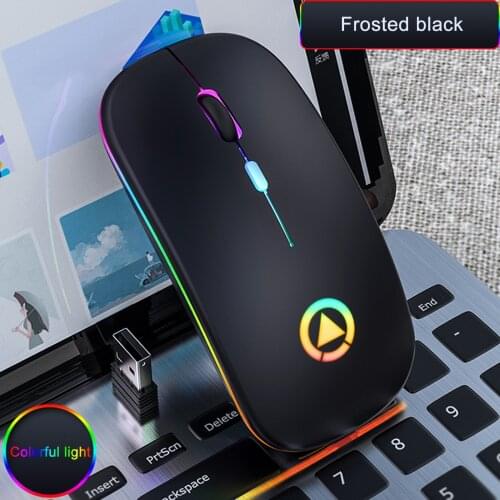 2.4GHz Wireless Mouse Computer Mouse Gamer Silent PC Mause Rechargeable Ergonomic Mice LED Mute Gaming Mouse For PC Laptop