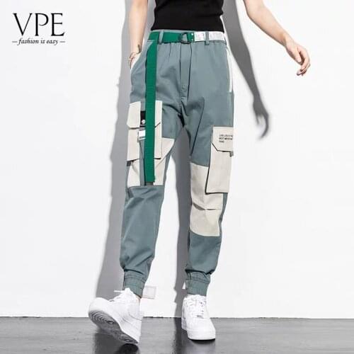 Autumn Cargo Pants Womens Loose Straight Women Ankle Banded Pants High Waist Hip Hop Fashion Womens Pants Cotton Plus Size