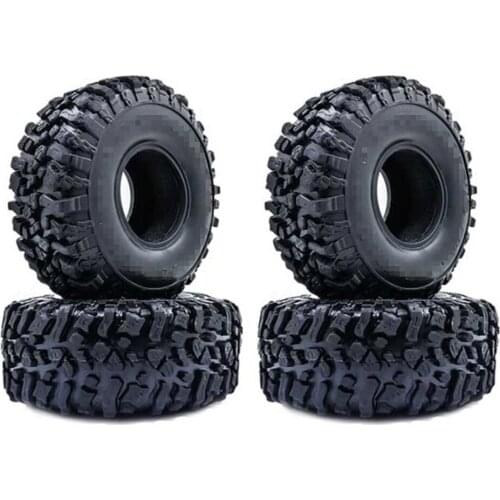 RCTOYFUN 4pcs 1.9" Soft Rubber Wheel Tires Appearance Accessories For 1/10 RC SCX10 90046 90047 TRX-4 JEEP MST RGT Crawler Car