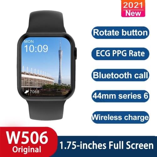 2021 NEW IWO W506 Update From W56 Smart Watch Full Touch Screen Bluetooth Call IP68 Waterproof Sports Clock Men Women Smartwatch