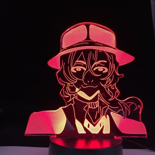 Kibutsuji Muzan Led Night Light Anime Demon Slayer Lamp for Bedroom Decor Light Kids Child Birthday Gift Agatsuma Zenitsu Light