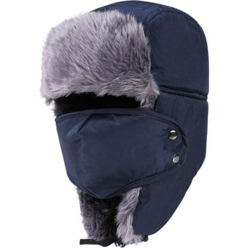 2020 Unisex Winter Plush Hats Outdoor Cold-Proof Ear Warm Caps Windproof Thick Warm Caps For Women Men Cycling Gorro Enfermera