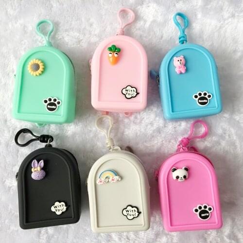 1PC Mini Dolls Backpack For 29cm Doll, 1/6 BJD, Azone OB Doll Soft Rubber Bags Accessories Children Kids Best Gifts