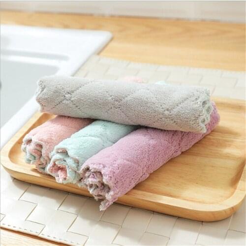 1pc Super Absorbent Microfiber Kitchen Dish Cloth High-efficiency Tableware Household Cleaning Towel Kichen Tools Gadgets
