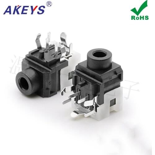 10 pcs One-click PJ-335 Power Socket 3.5 Headphone Socket 7-pin socket 3 fixed foot 3.5MM socket master
