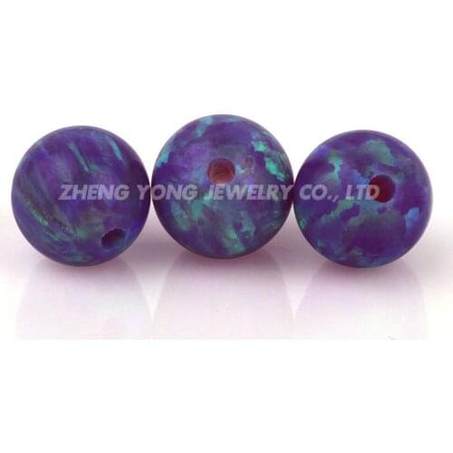 2mm to 12mm OP40 Round Opal Bead for DIY opal Jewelry Color Play Synthetic Opal Stone