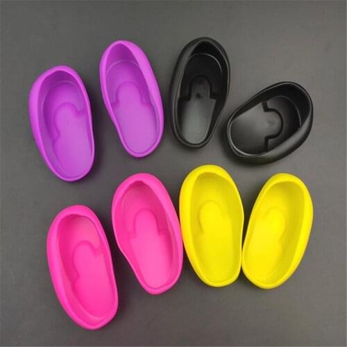 2pcs Silicone Ear Cover Hair Coloring Dyeing Ear Protector Waterproof Shower Ear Shield Earmuffs Caps Salon Styling Accessories