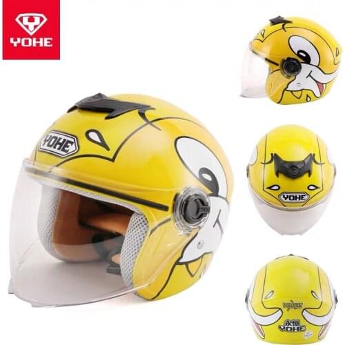 2020 New YOHE children child helmet cute cartoon kids boys and girls half helmets four seasons electric bicycle Safety cap hat