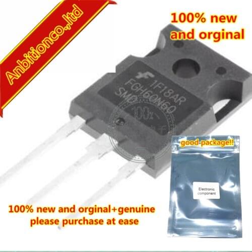 5pcs 100% new and orginal FGH60N60SMD 600V in stock