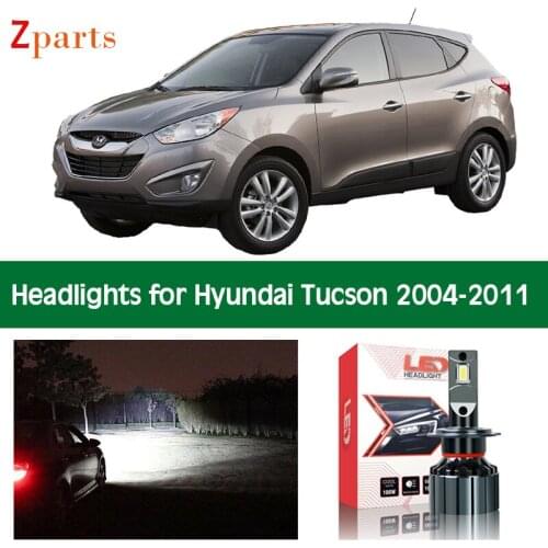 Car Bulbs For Hyundai Tucson 2004-2011 LED Headlight Headlamp Low High Beam Canbus Auto Lights Lighting Accessories