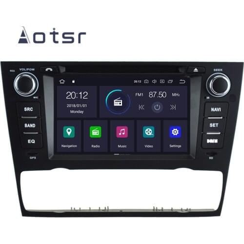 AOTSR 64G ROM Android 9.0 Car GPS Navigation DVD For BMW E90 E91 E92 E93 Serie 3 Bluetooth Radio Multimedia 1 Din DSP Player