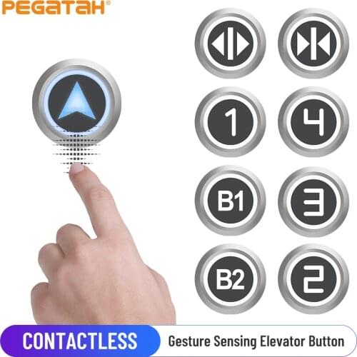Contactless Stainless steel IP68 waterproof IR sensor Lift button Control Stainless Steel Doorbell Switch Sensor Door Button