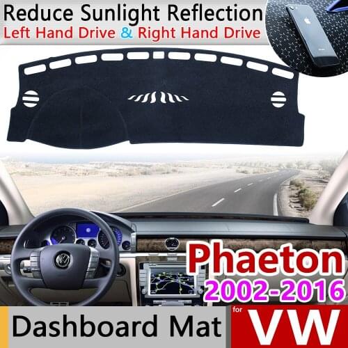 For Volkswagen VW Phaeton 2002~2016 3D Anti-Slip Mat Dashboard Cover Pad Sunshade Dashmat Protect Carpet Accessories 2013 2015
