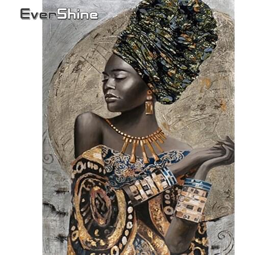 EverShine 5D DIY Diamond Painting Portrait Full Square Diamond Embroidery Woman Picture Of Rhinestones Mosaic Decor For Home