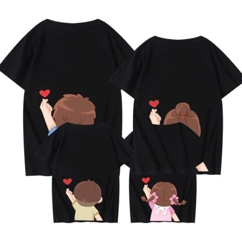 2021 New Family Matching Outfits Good Quality Cotton Soft Father Son T Shirts Summer Short Sleeve Clothing