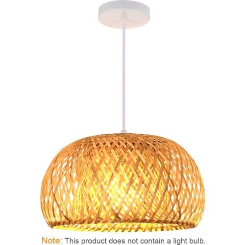 Hot On Sale Lighting Rattan Lamp Handmade Bamboo Chandelier Retro Cafe Bar Lounge For Garden Restaurant Bedroom