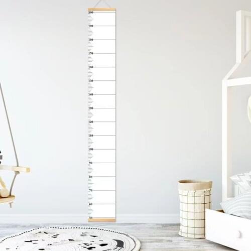 Nordic Style Kids Children Height Ruler Wooden Kids Growth Size Chart Height Measure Ruler For Kids Room Children Room Decor