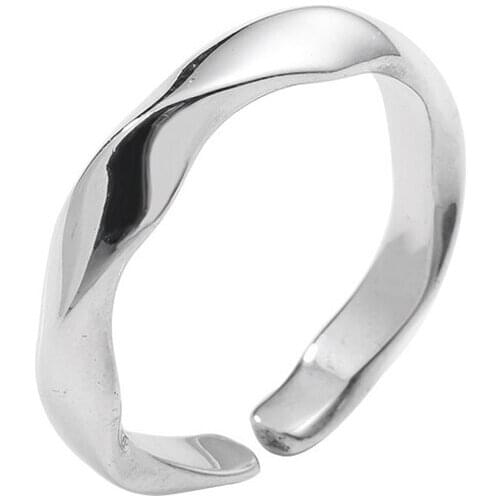 Fashion Twist Rings For Women Personality Female Irregular Ring Jewelry Simple Ladies Wedding Christmas Gift