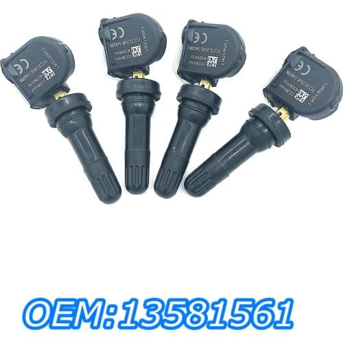 Brand New 4 Pcs TPMS 13581561 20922901 22853740 Tire Pressure Monitoring System Sensor For GMC Buick Cadillac Chevrolet 433MHZ