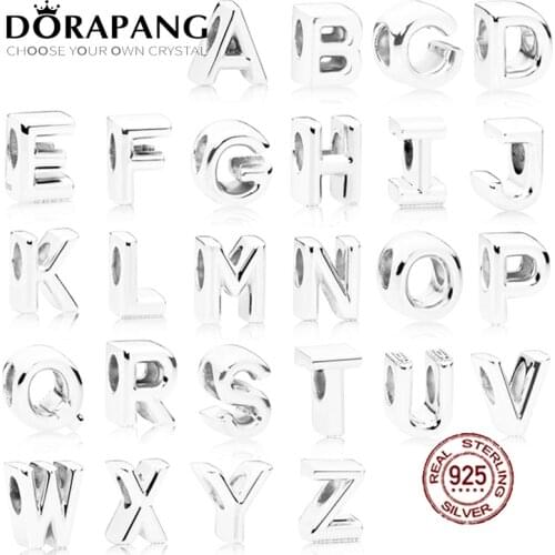 NEW 2018 NEW 100% 925 Sterling Silver Authentic Original 26 Letters LOVE Charm Bead Bracelet Original Women DIY Jewelry