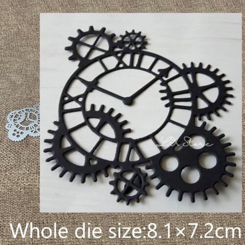 New Design Craft Metal stencil mold Cutting Die gear wheel frame decoration scrapbook die cuts Album Paper Card Craft Embossing