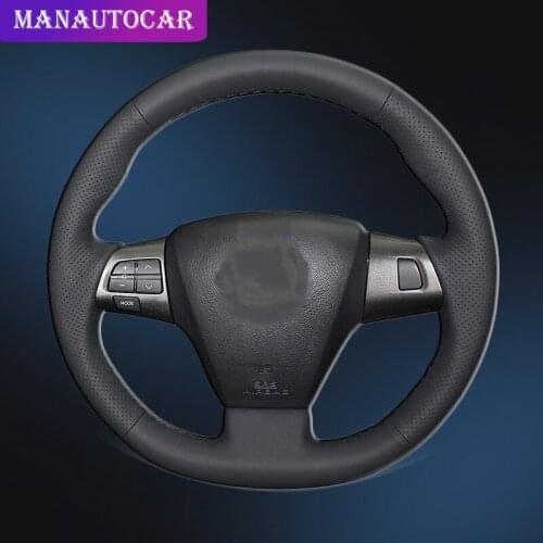 Car Braid On The Steering Wheel Cover for Toyota Corolla 2011 2012 2013 RAV4 2011 2012 Car-styling Auto Steering Wheel Covers